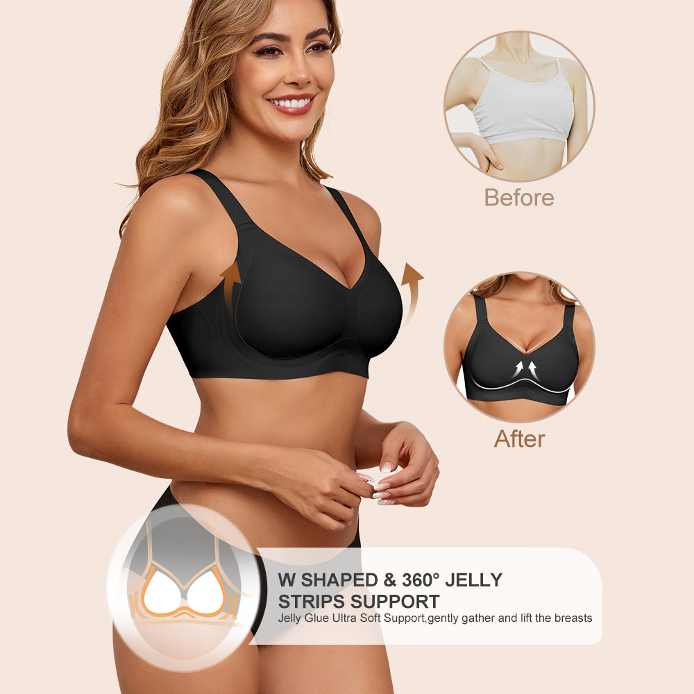Wireless Bras for Women Soft Comfortable No Underwire T Shirt Bra Seamless Full Coverage Bras with Support
