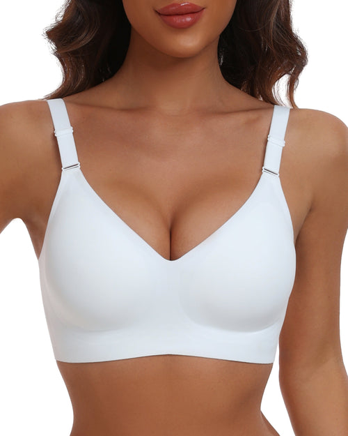 HORISUN Comfortable Seamless Full Coverage Bra for Women Wireless Bras with Soft Support Regular and Plus Size
