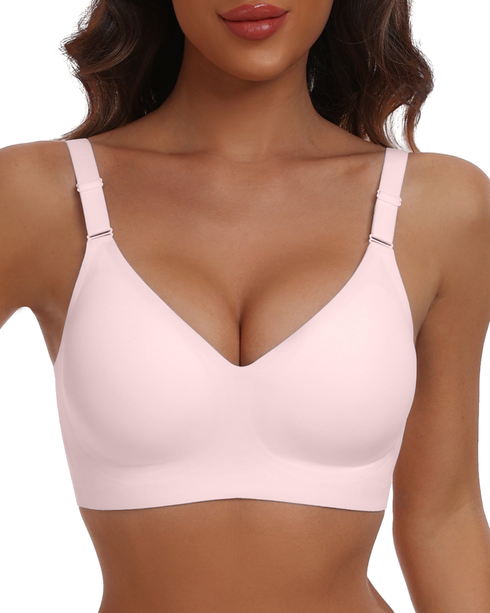 HORISUN Comfortable Seamless Full Coverage Bra for Women Wireless Bras with Soft Support Regular and Plus Size