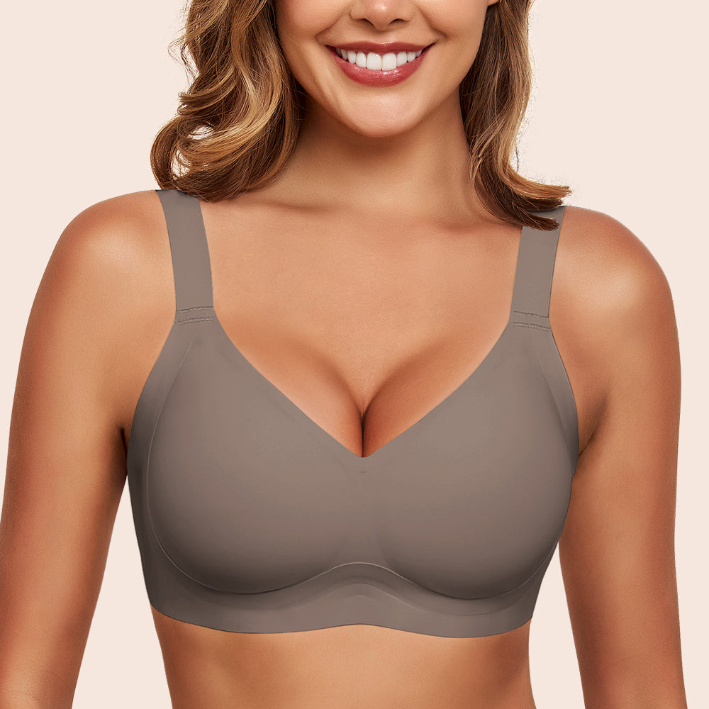 Wireless Bras for Women Soft Comfortable No Underwire T Shirt Bra Seamless Full Coverage Bras with Support
