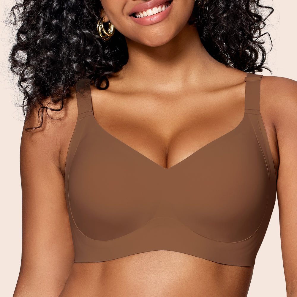 Wireless Bras for Women Soft Comfortable No Underwire T Shirt Bra Seamless Full Coverage Bras with Support
