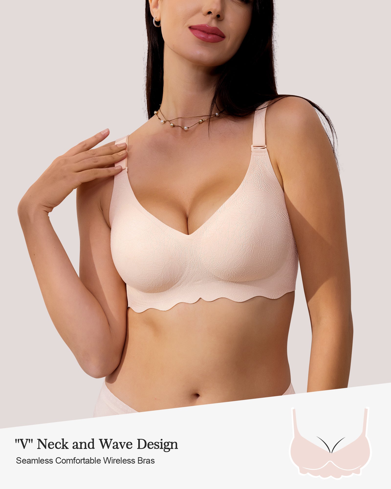 【Big Sale】🔥Lace Seamless Push Up Bra👍No More Sagging Breasts