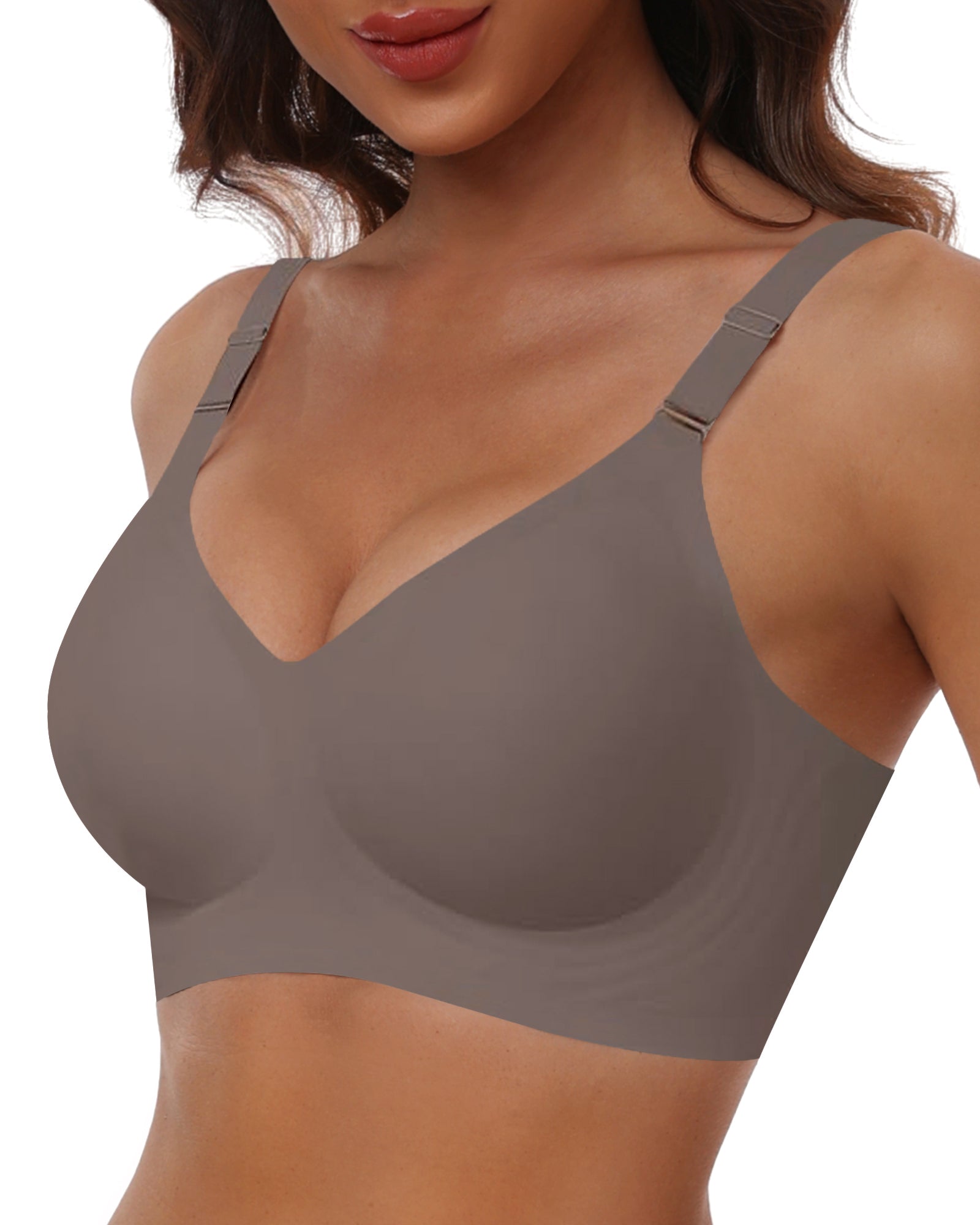 HORISUN Comfortable Seamless Full Coverage Bra for Women Wireless Bras with Soft Support Regular and Plus Size