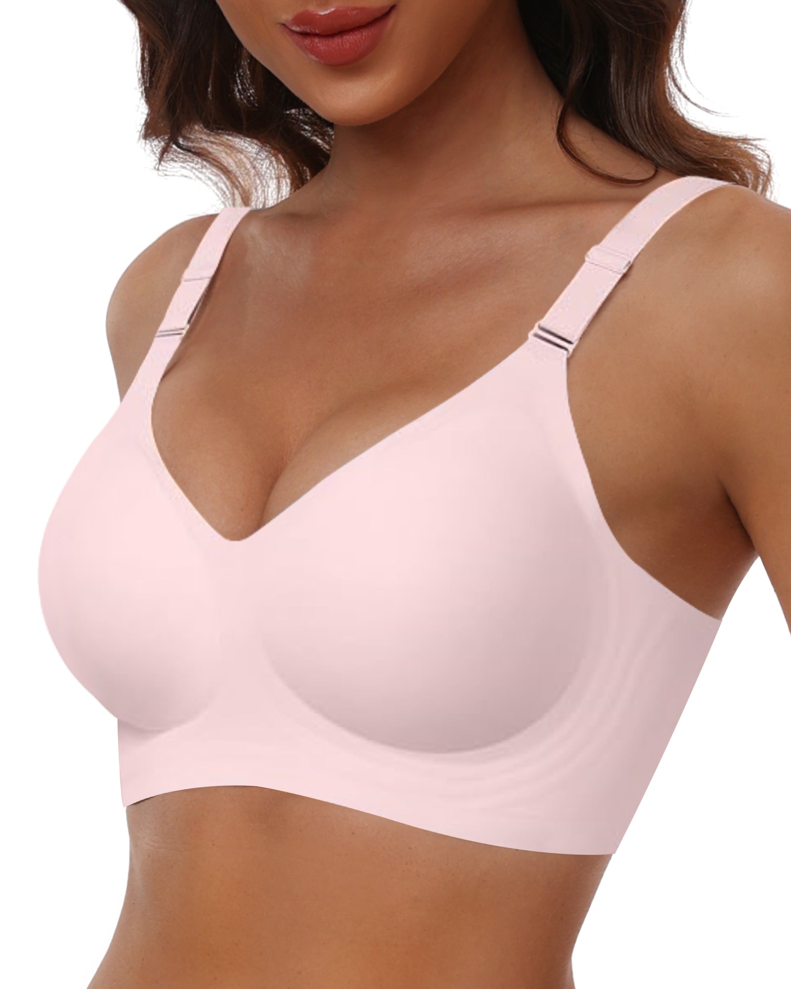 HORISUN Comfortable Seamless Full Coverage Bra for Women Wireless Bras with Soft Support Regular and Plus Size