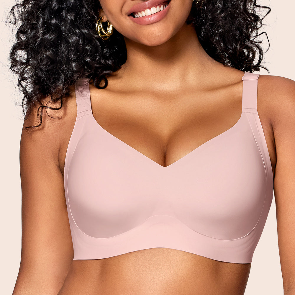 Wireless Bras for Women Soft Comfortable No Underwire T Shirt Bra Seamless Full Coverage Bras with Support