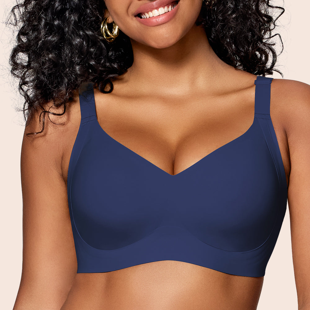 Wireless Bras for Women Soft Comfortable No Underwire T Shirt Bra Seamless Full Coverage Bras with Support