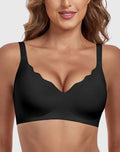 【Big Sale】🔥Wireless Deep V Scalloped Push Up Bra