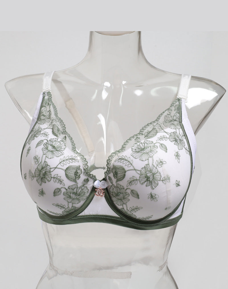 Plus Size Lace Petal Push Up Bra