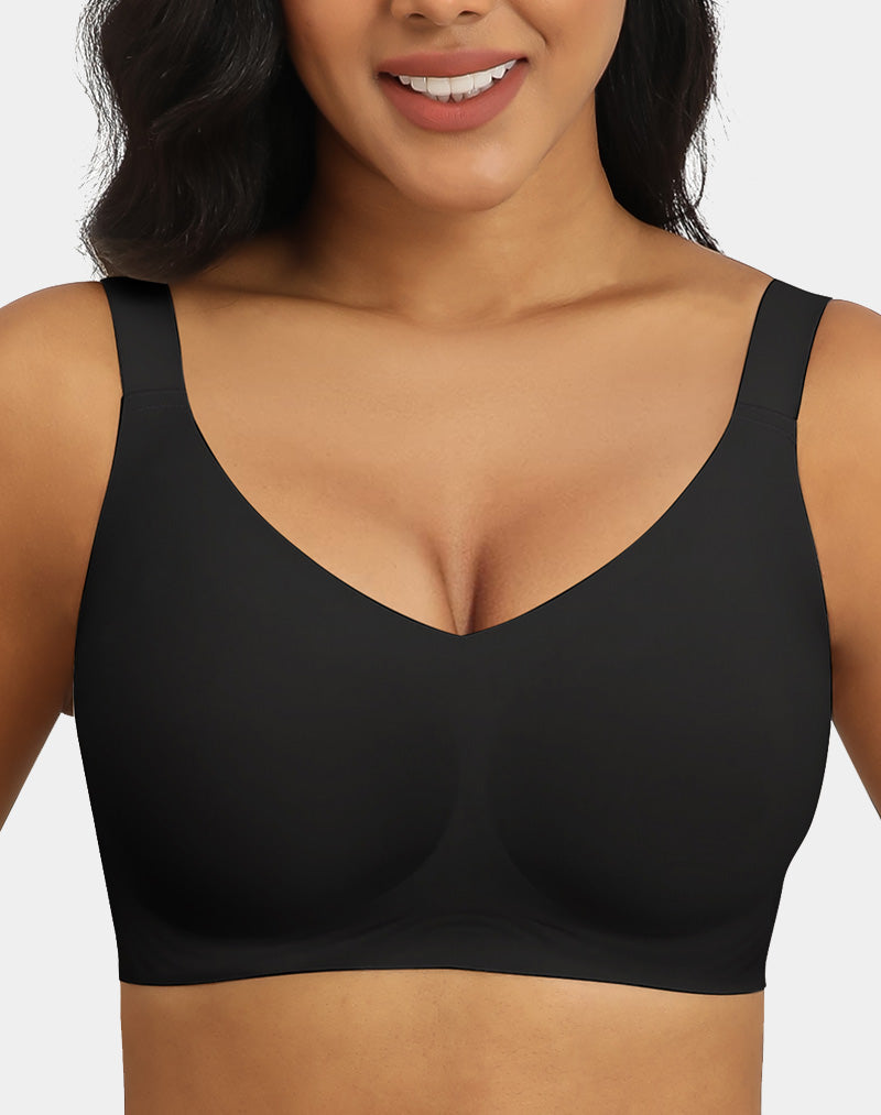 V Neck Push Up Seamless Bras