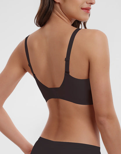 Deep V-Neck Seamless Bra