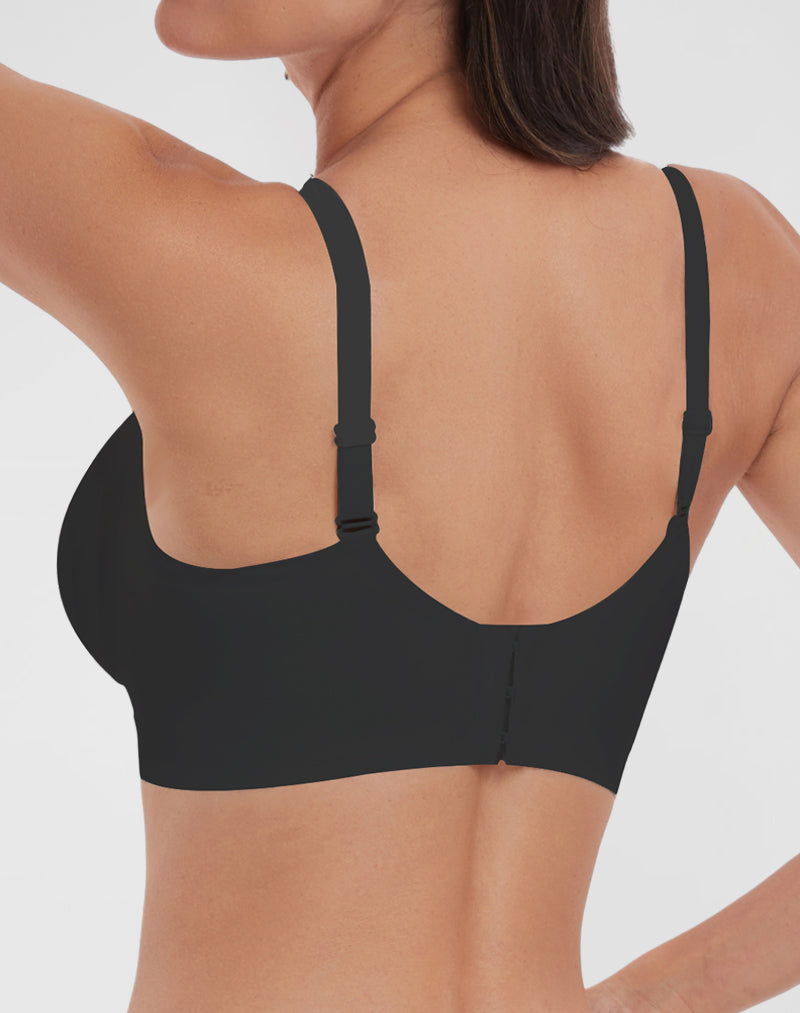 Deep V Full Coverage Push Up Bra