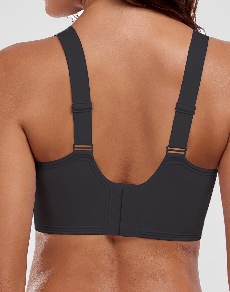 V-Neck Flocking Seamless Bra