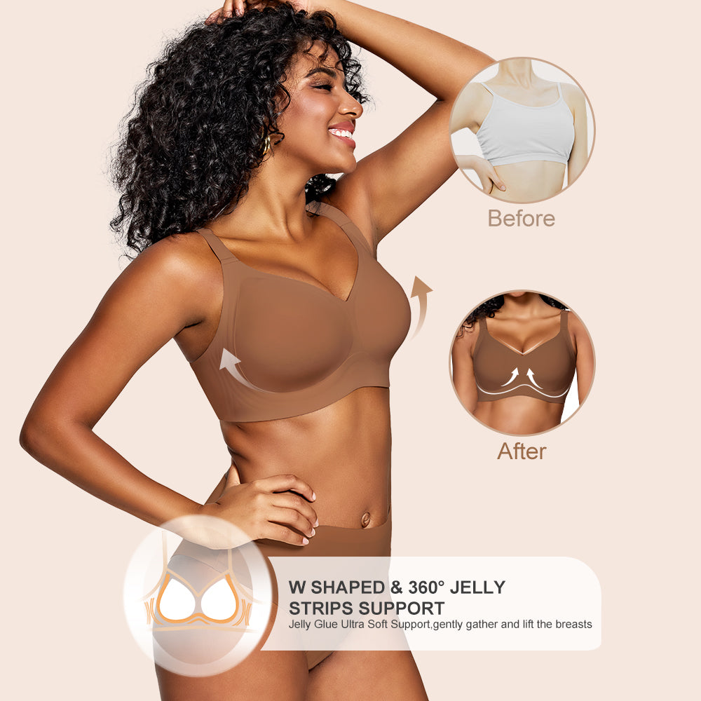 Wireless Bras for Women Soft Comfortable No Underwire T Shirt Bra Seamless Full Coverage Bras with Support