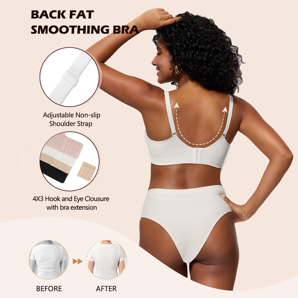 Jelly Bras for Women No Underwire Lace Seamless Wireless V Neck Push Up No Wire Full Coverage Bralettes