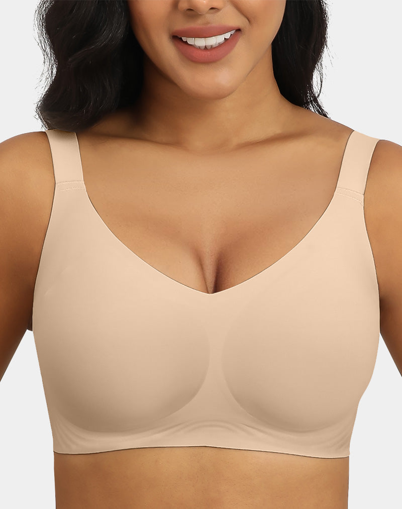 V Neck Push Up Seamless Bras