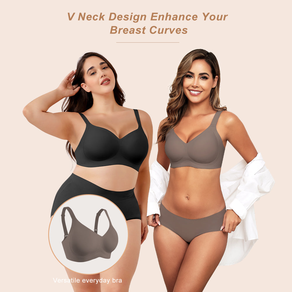 Wireless Bras for Women Soft Comfortable No Underwire T Shirt Bra Seamless Full Coverage Bras with Support