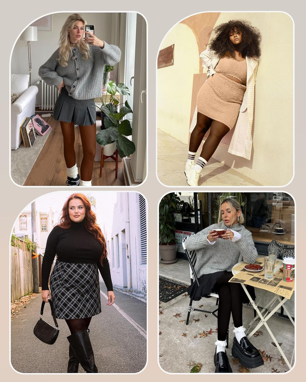 Women Fleece Lined Leggings Sheer Fake Translucent Pantyhose Thermal High Waisted Footed Opaque Tights