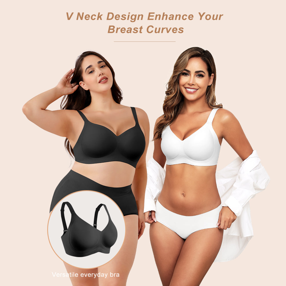 Wireless Bras for Women Soft Comfortable No Underwire T Shirt Bra Seamless Full Coverage Bras with Support