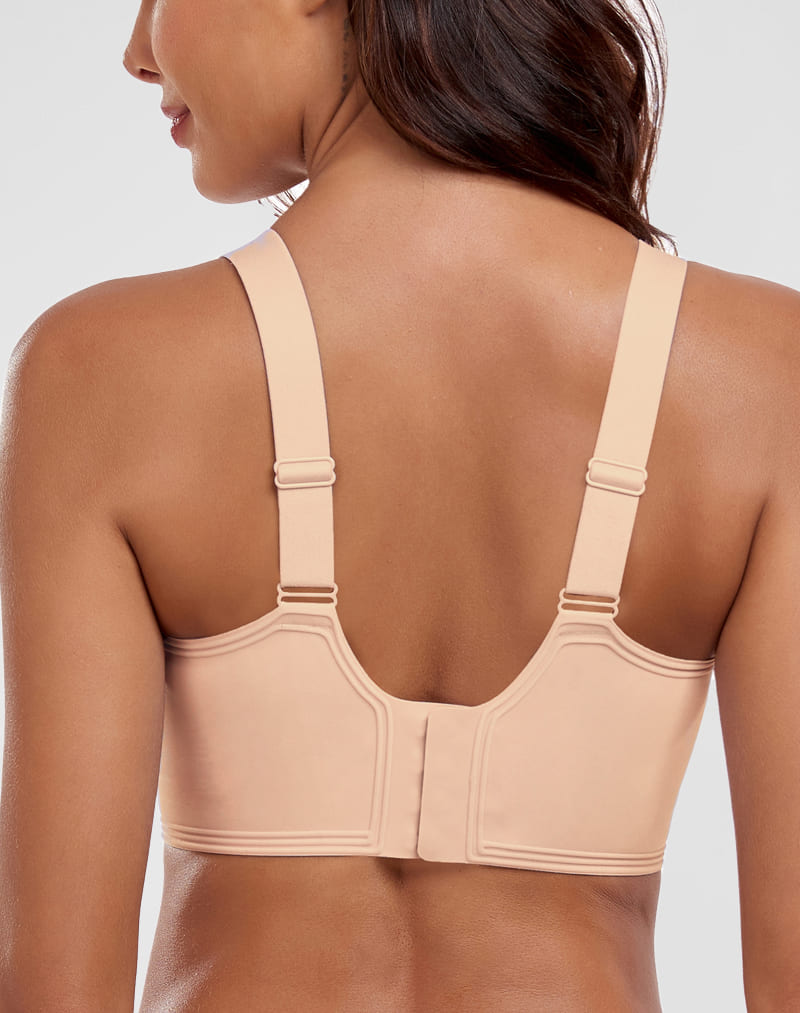 V-Neck Flocking Seamless Bra