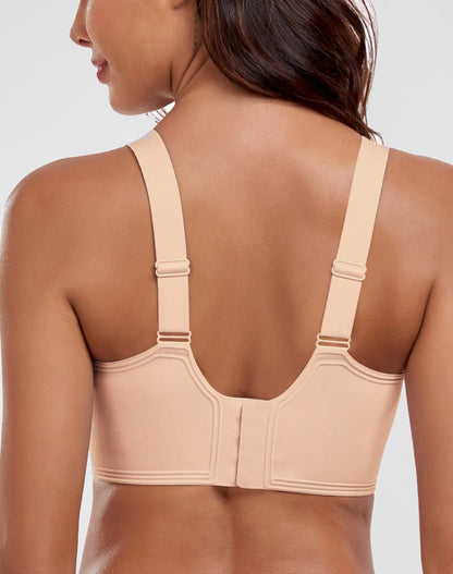 V-Neck Flocking Seamless Bra