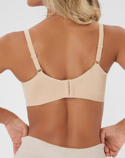 Deep V Full Coverage Push Up Bra