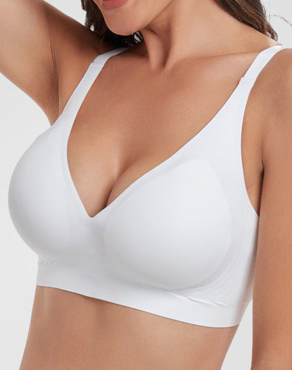 Deep V Full Coverage Push Up Bra