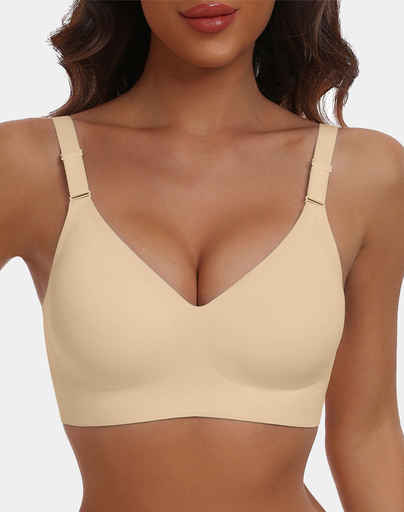 V Neck Seamless Bra