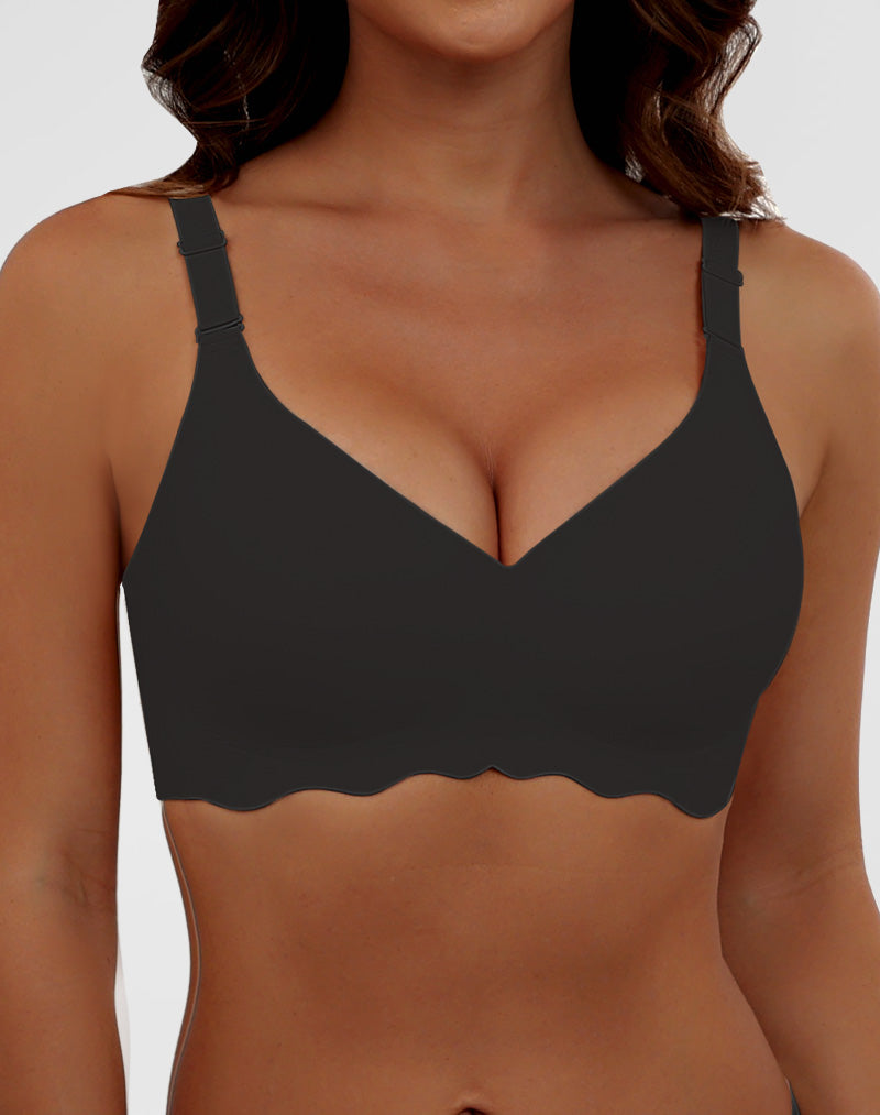 Wave Fashion V-Neck Seamless Full Coverage Bra