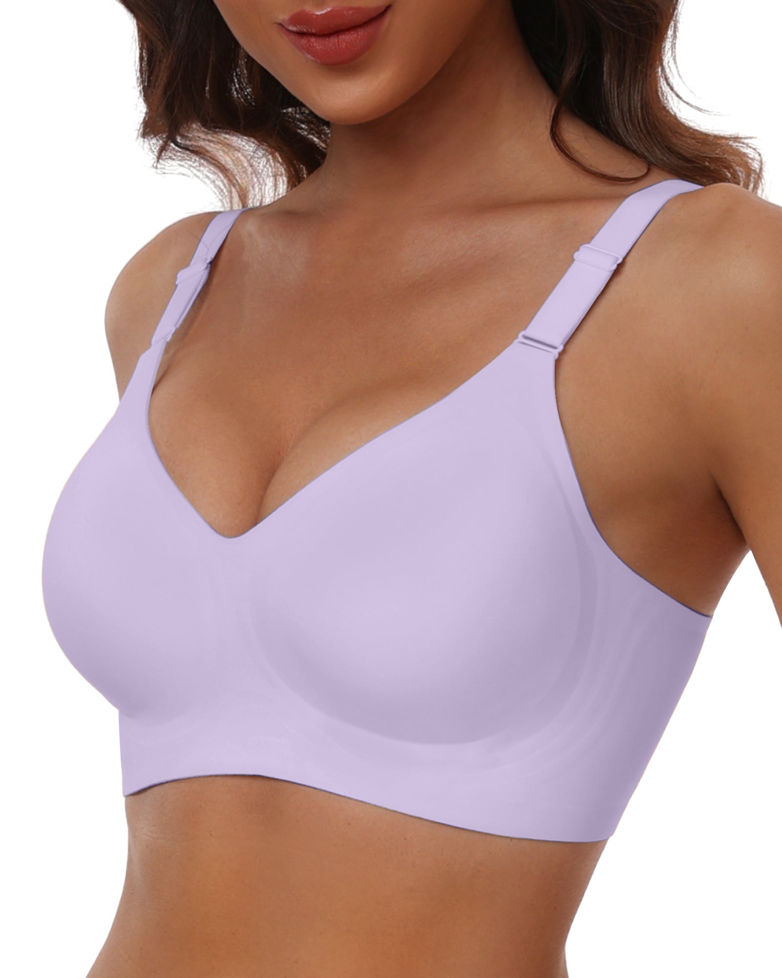 HORISUN Comfortable Seamless Full Coverage Bra for Women Wireless Bras with Soft Support Regular and Plus Size