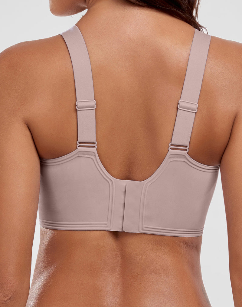 V-Neck Flocking Seamless Bra