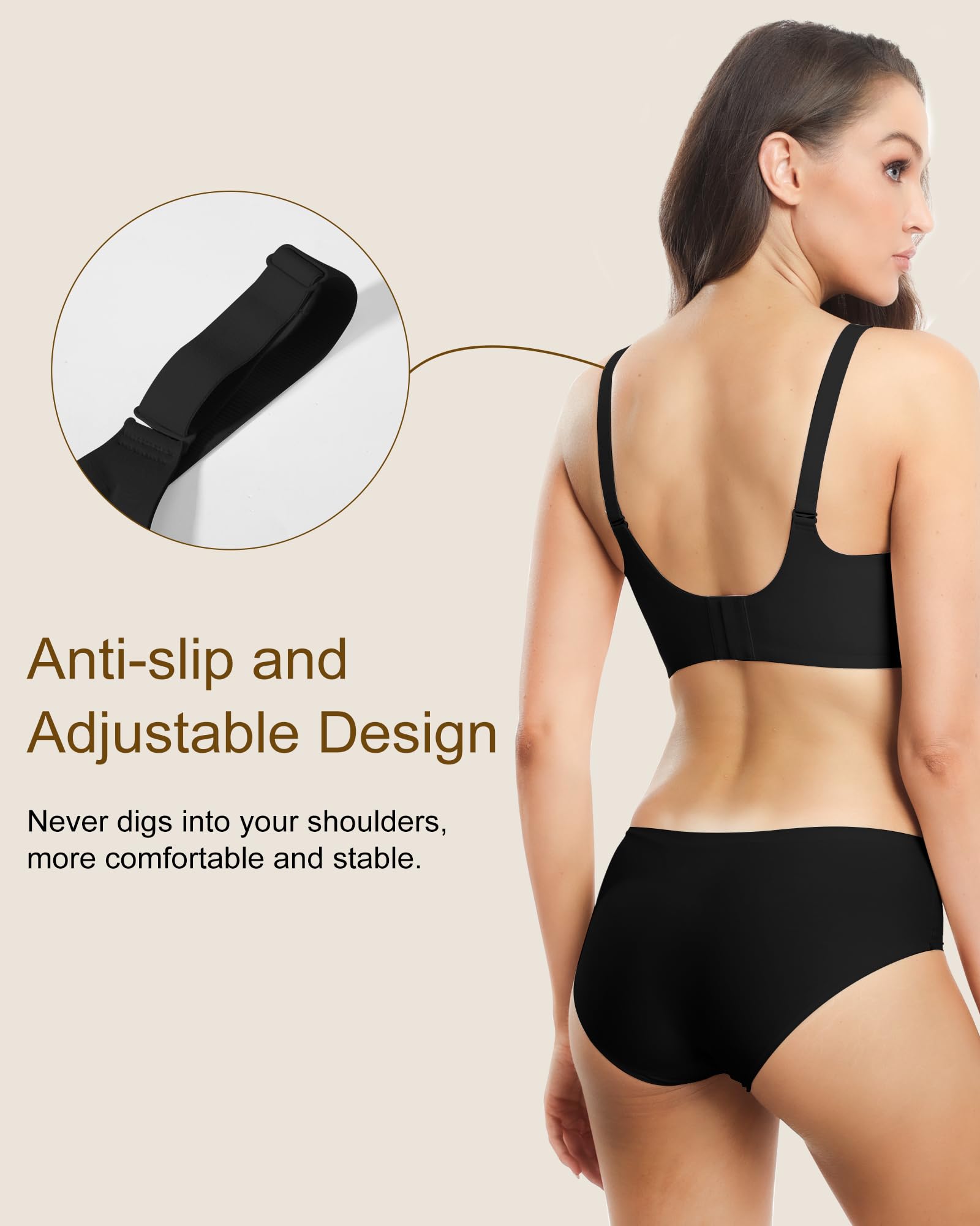 HORISUN® Womens Wavy Seamless Bras