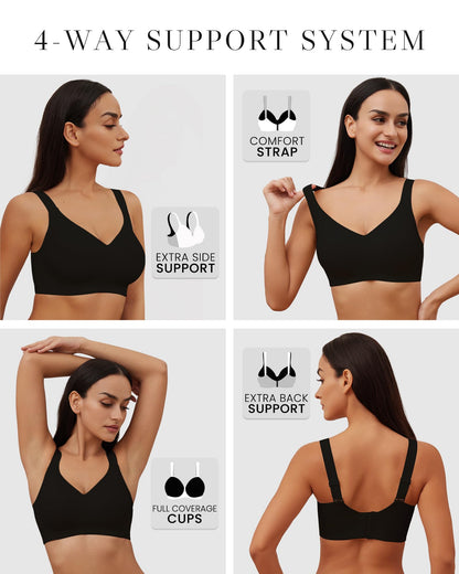 HORISUN Seamless Push Up Bras Regular and Plus Size
