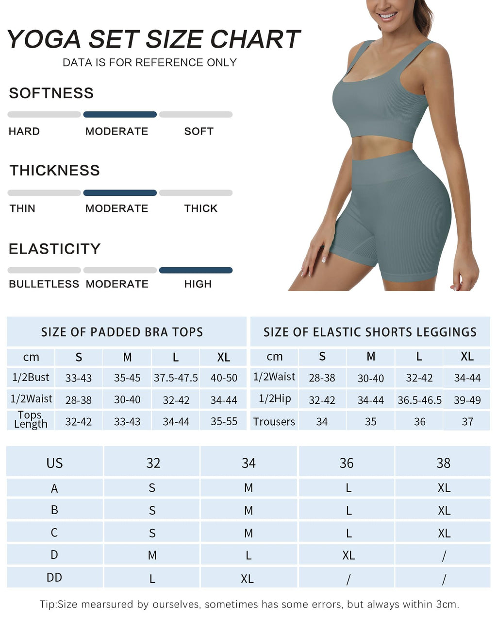 HORISUN Women Workout Sets 2 Piece Yoga Outfits