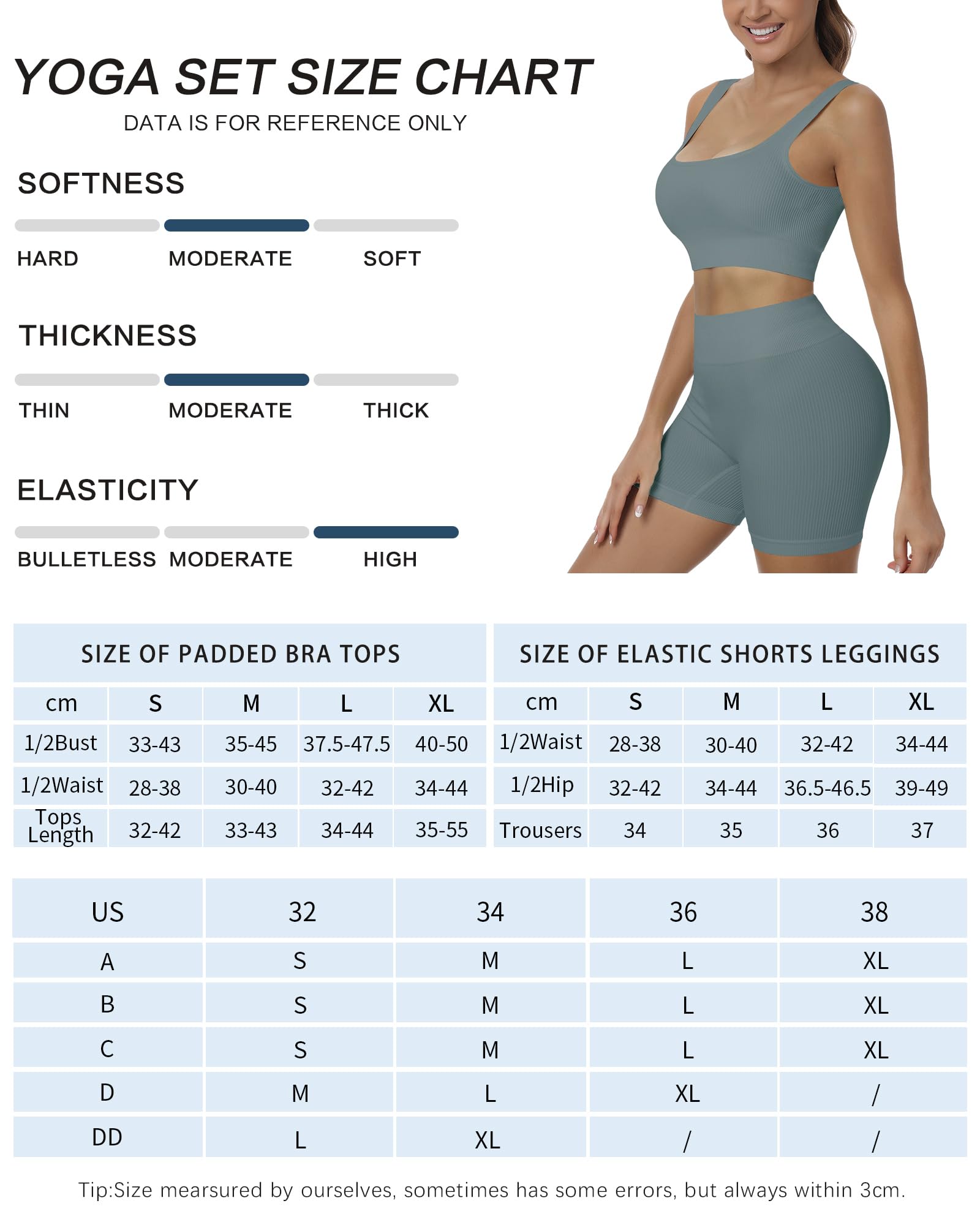 HORISUN Women Workout Sets 2 Piece Yoga Outfits