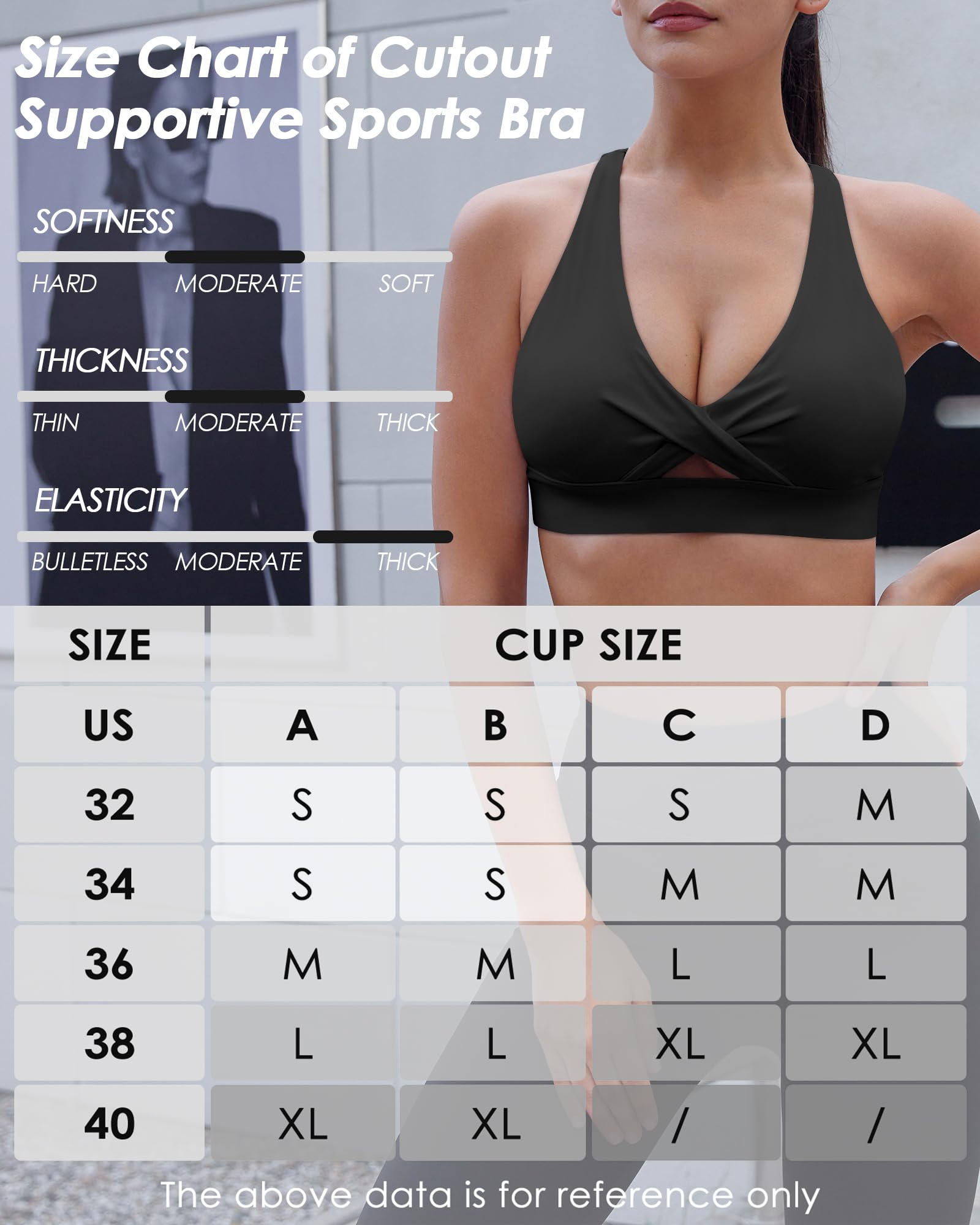 HORISUN Womens Sports Bra Racerback Padded Workout Tops