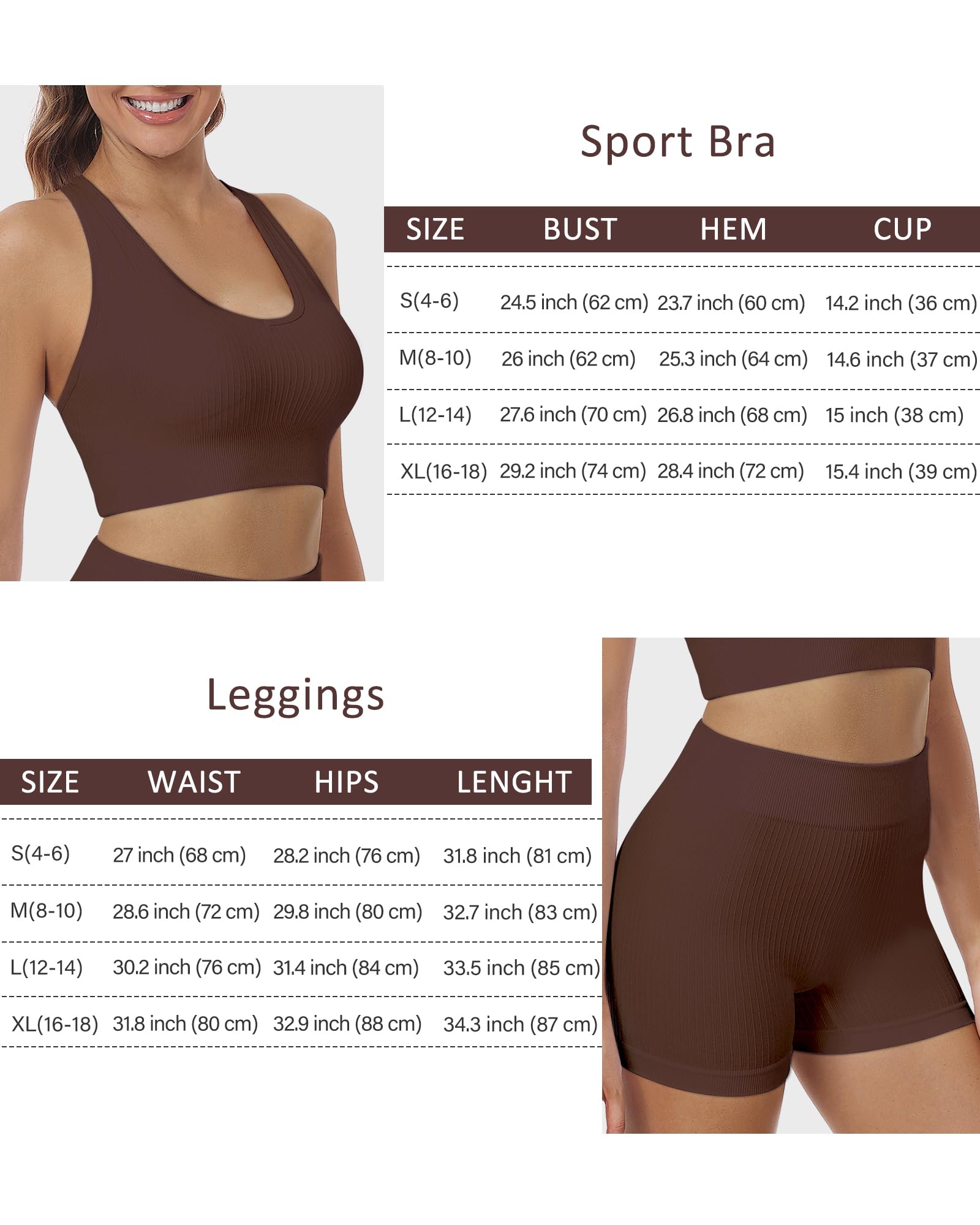 HORISUN Workout Sets Two Piece Outfits for Women