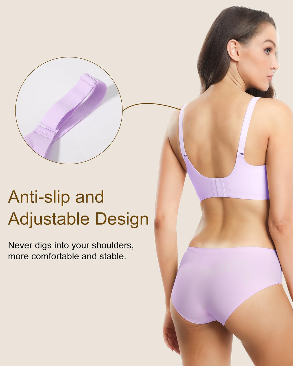 HORISUN® Womens Wavy Seamless Bras