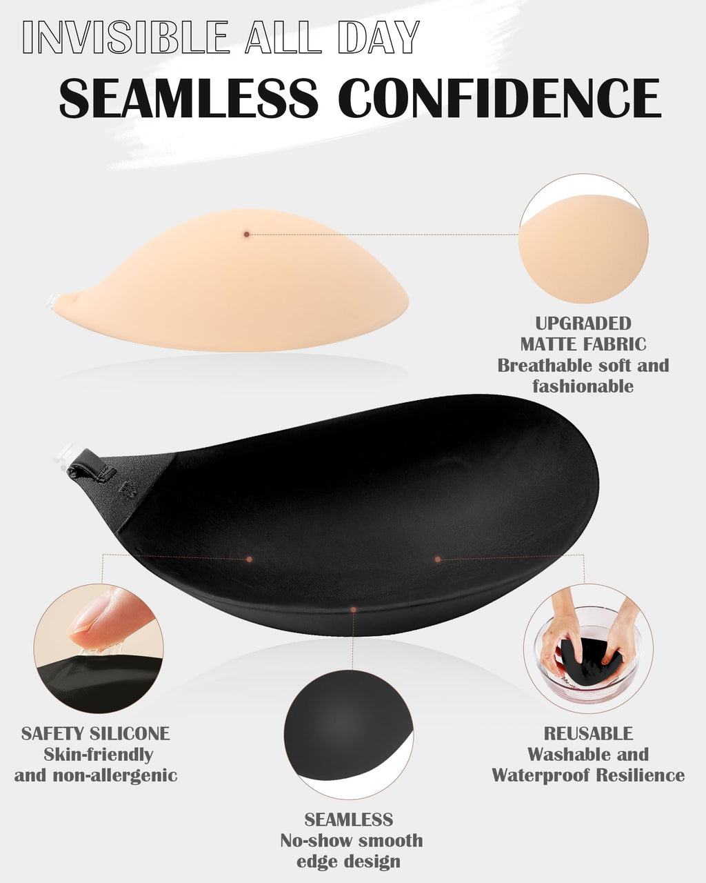 HORISUN®Adhesive Bra Sticky Strapless Bras