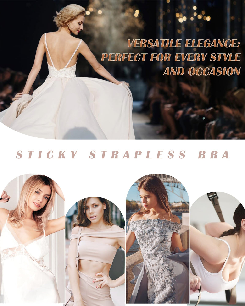 HORISUN®Adhesive Bra Sticky Strapless Bras
