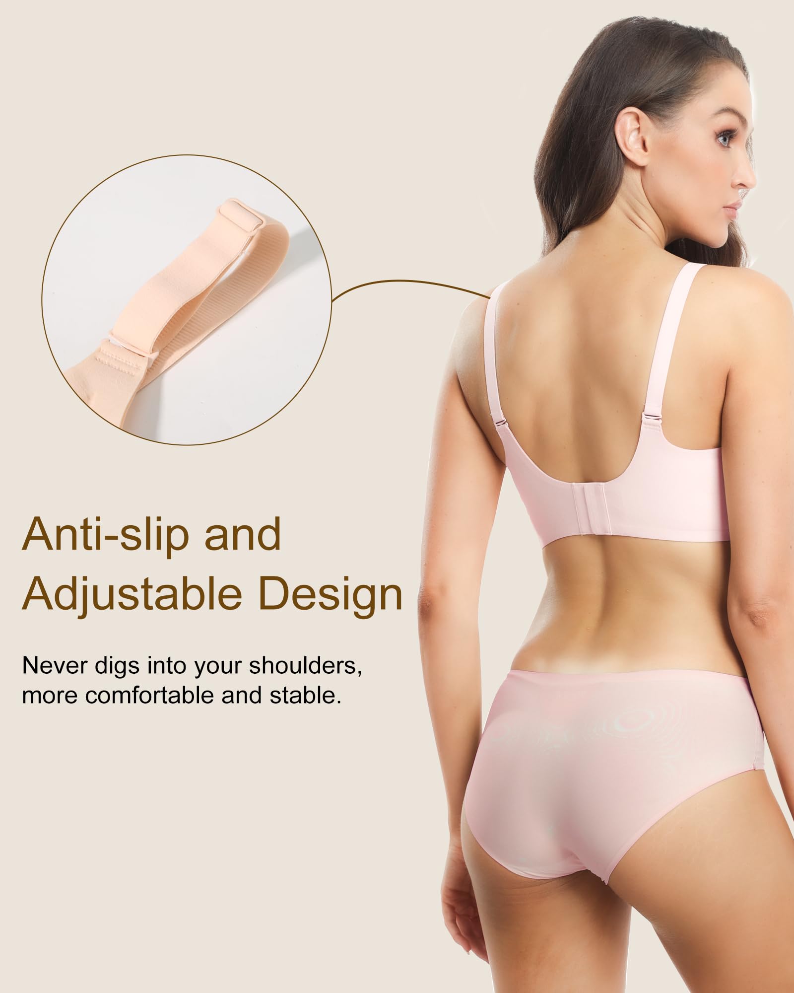 HORISUN® Womens Wavy Seamless Bras