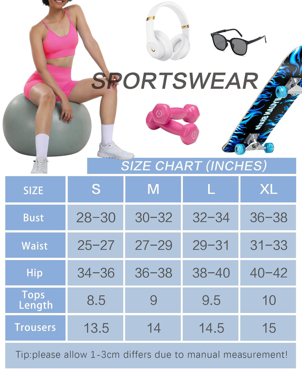 HORISUN Womens Workout Sets 2 Piece Yoga Outfits