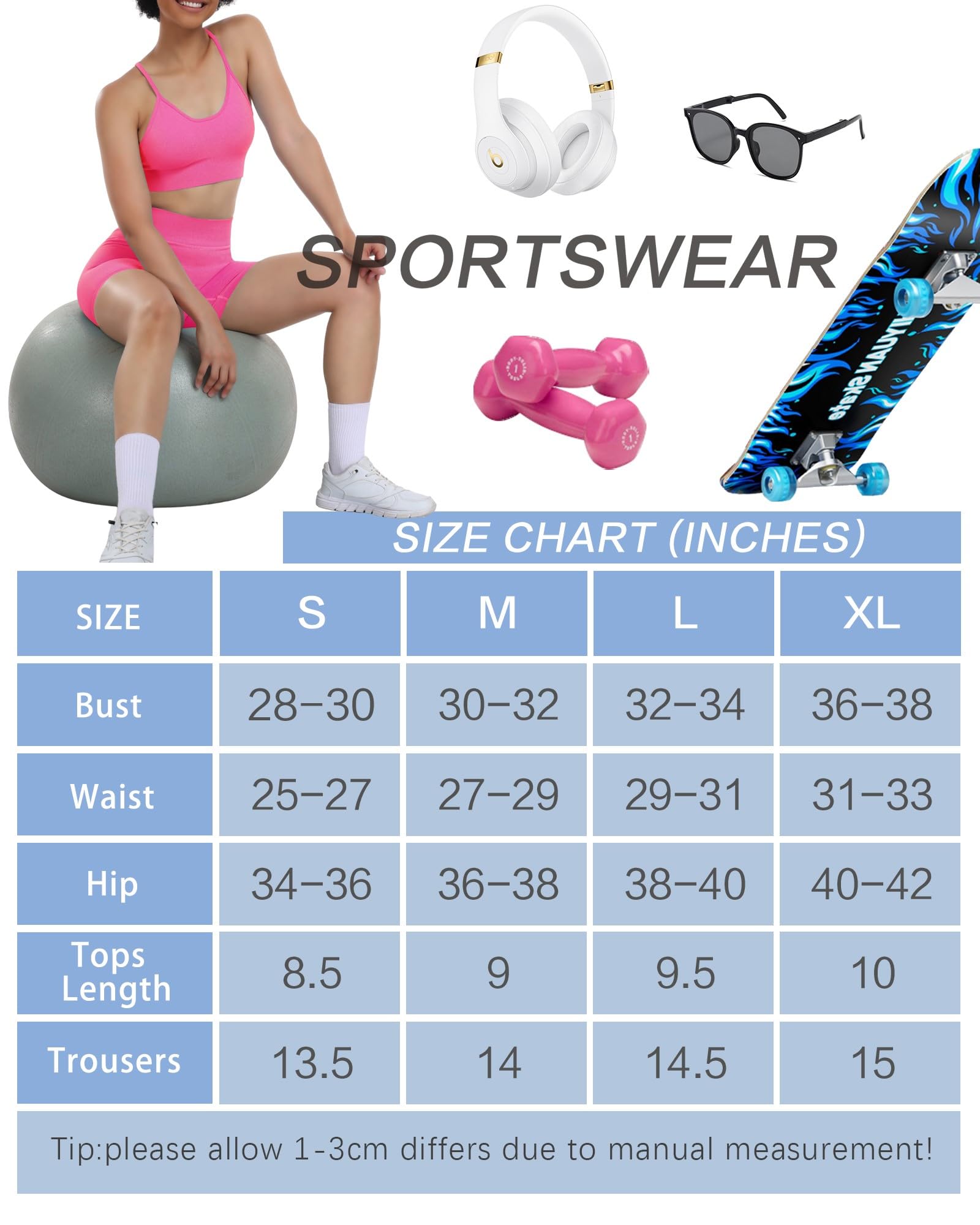 HORISUN Womens Workout Sets 2 Piece Yoga Outfits