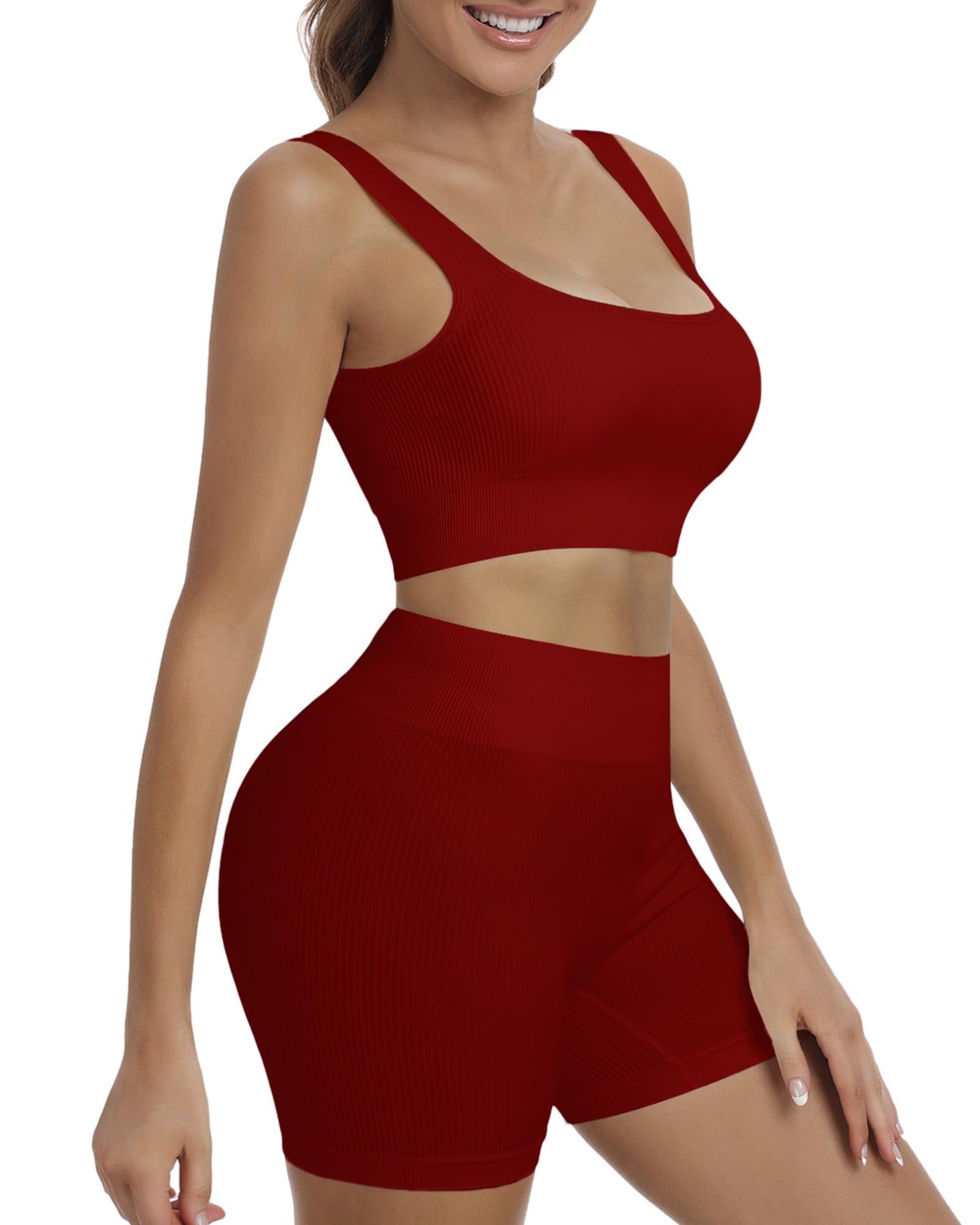 HORISUN Women Workout Sets 2 Piece Yoga Outfits