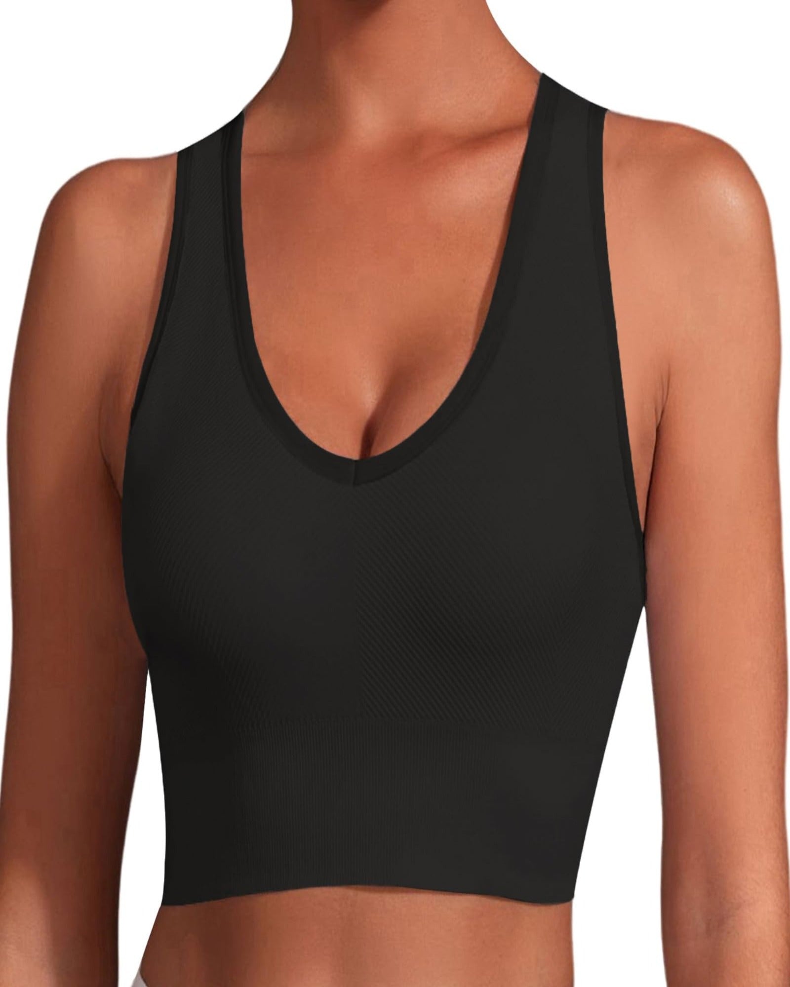 HORISUN Wireless V Neck Sports Bras