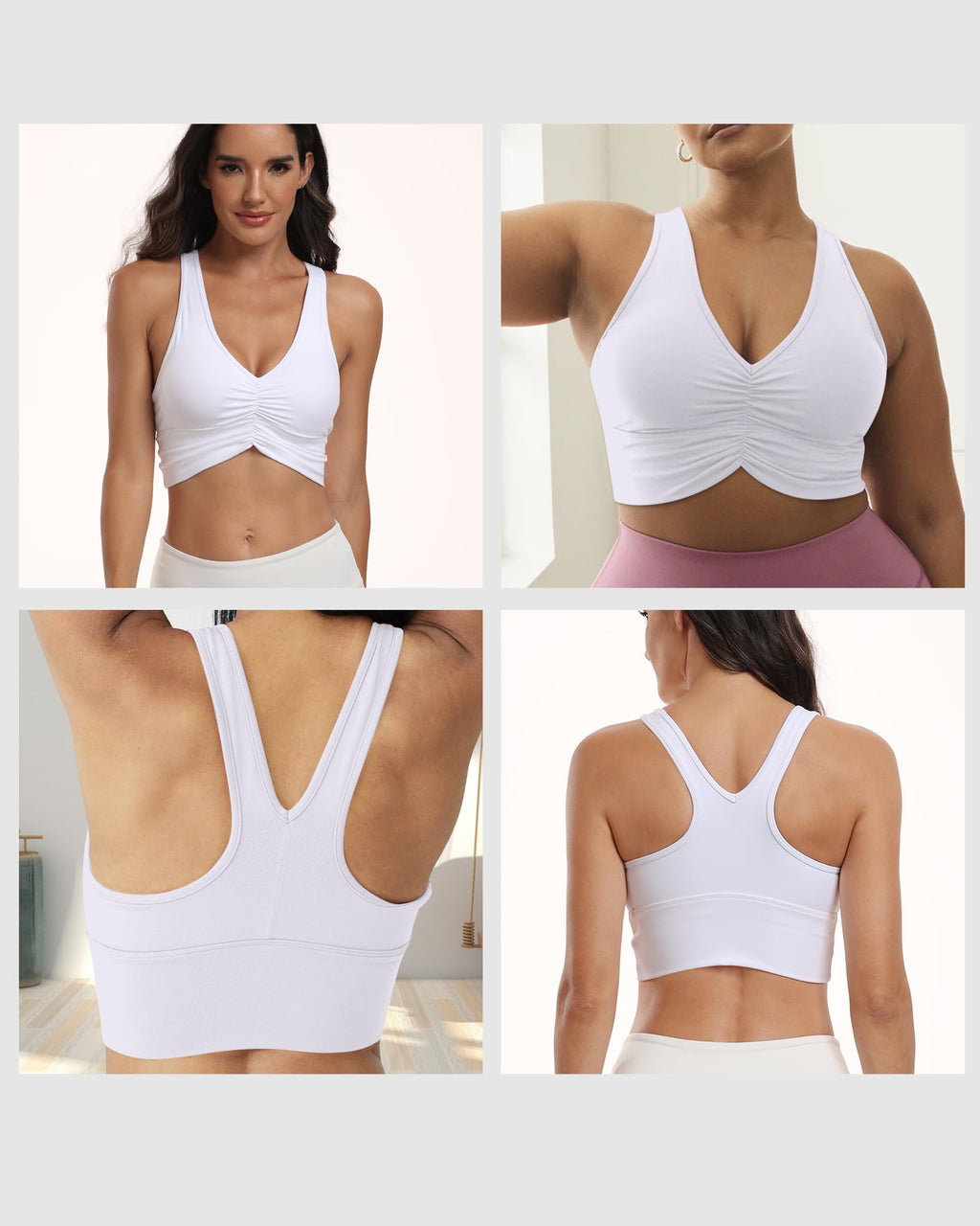 HORISUN V-Neck Longline Sports Bra