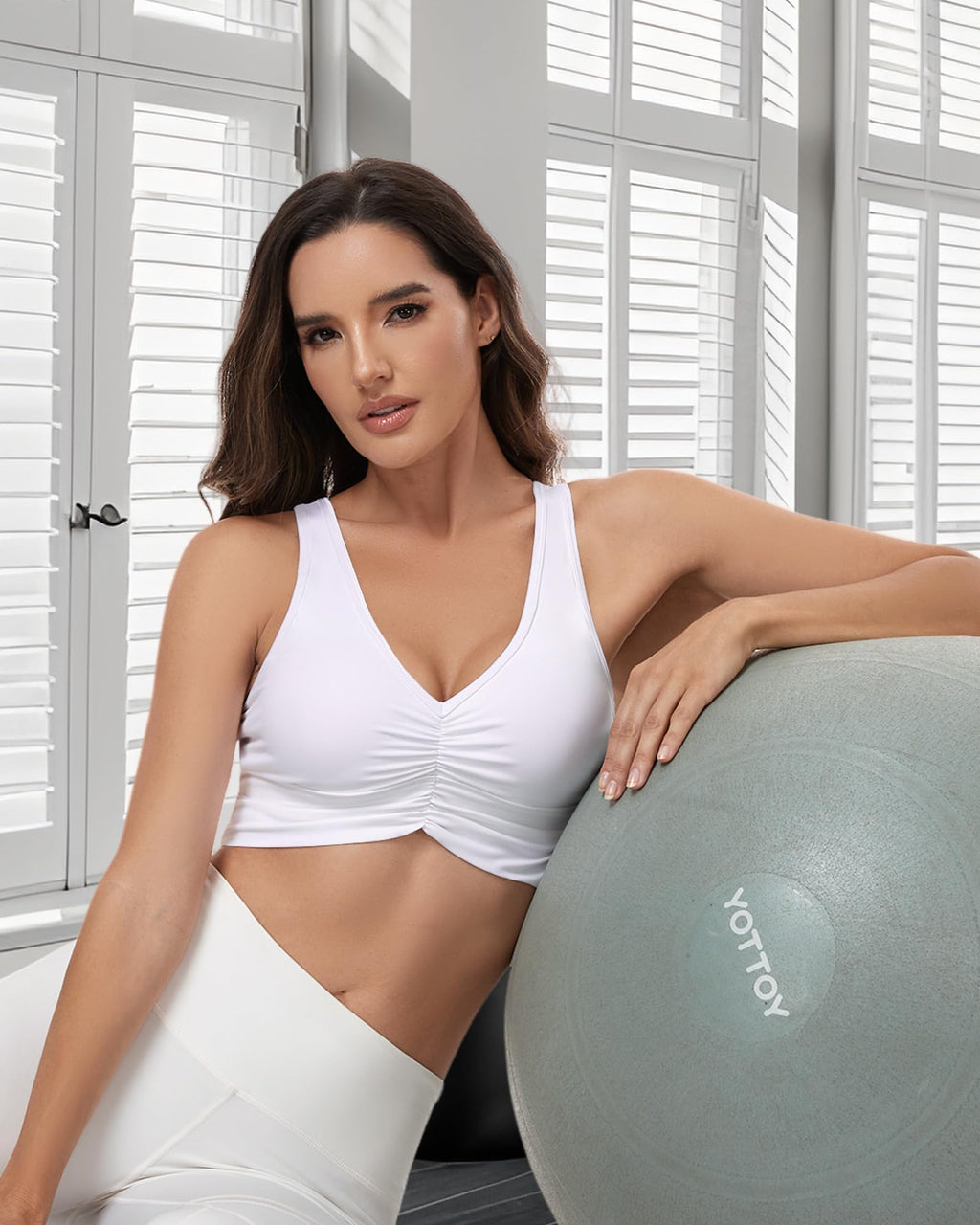 HORISUN V-Neck Longline Sports Bra