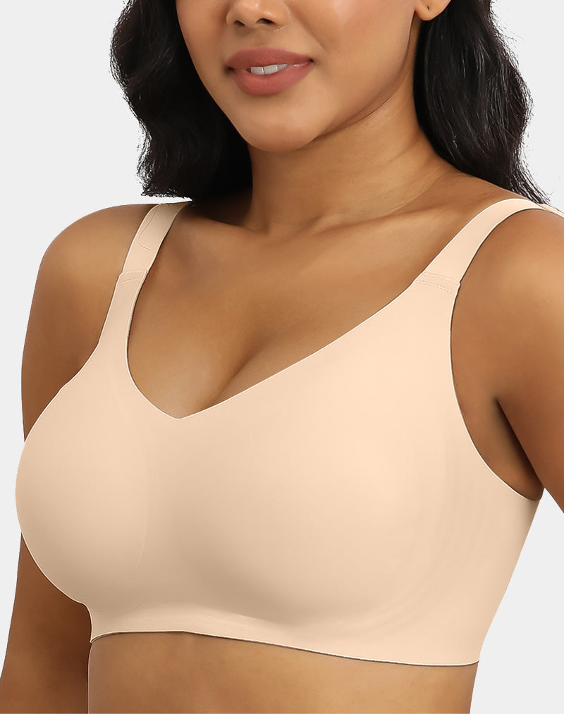 V Neck Push Up Seamless Bras