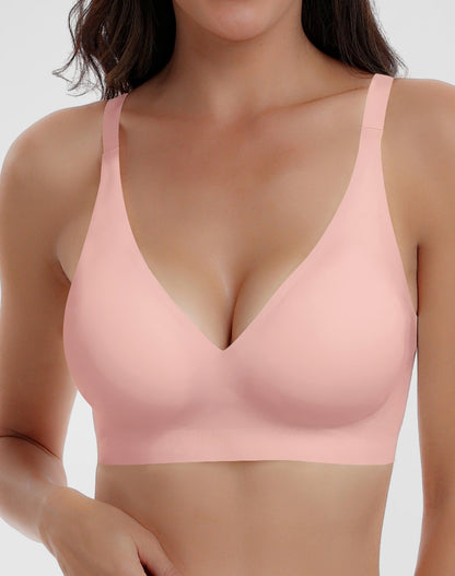 Deep V Full Coverage Push Up Bra