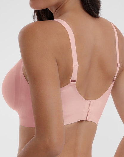 Deep V Full Coverage Push Up Bra