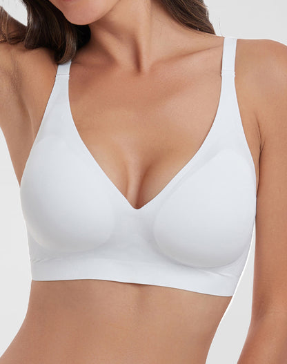 Deep V Full Coverage Push Up Bra
